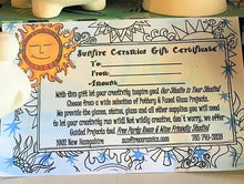 Load image into Gallery viewer, $25 Sunfire Ceramics Gift Certificate